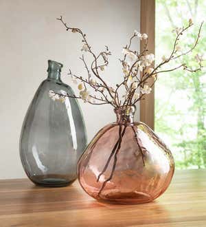 Clear Recycled Glass Balloon Vase Collection