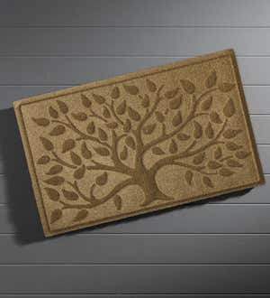 Tree of Life Waterhog Doormat - Dark Brown