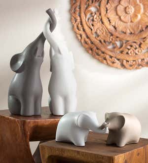 Sculptures, Loving Set Elephant Tall VivaTerra 2 of |
