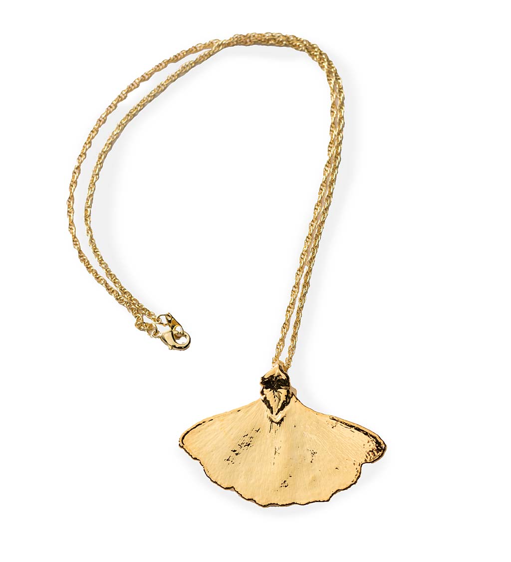 Jewelry | Electroplated Ginkgo Leaf Necklace | Poshmark