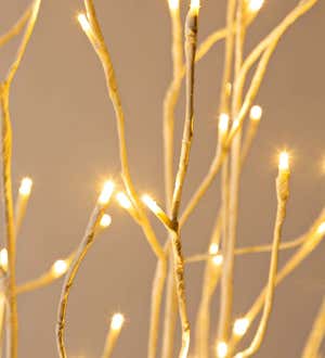 Indoor/Outdoor LED Birch Lighted Trees with 175 Lights, Including 5 trees, 4.5'H