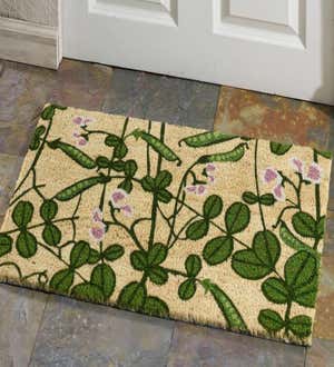 Pea Vines Natural Coir Doormat