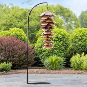 Large-Scale Pinecone Metal Garden Sculpture