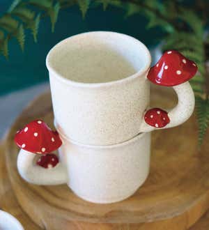 Ceramic Mushroom Mug (set of 4)