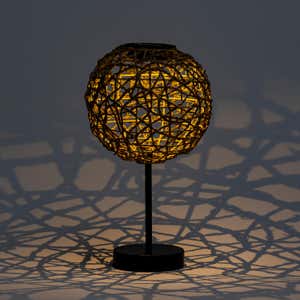 Seagrass Tabletop Solar Lantern