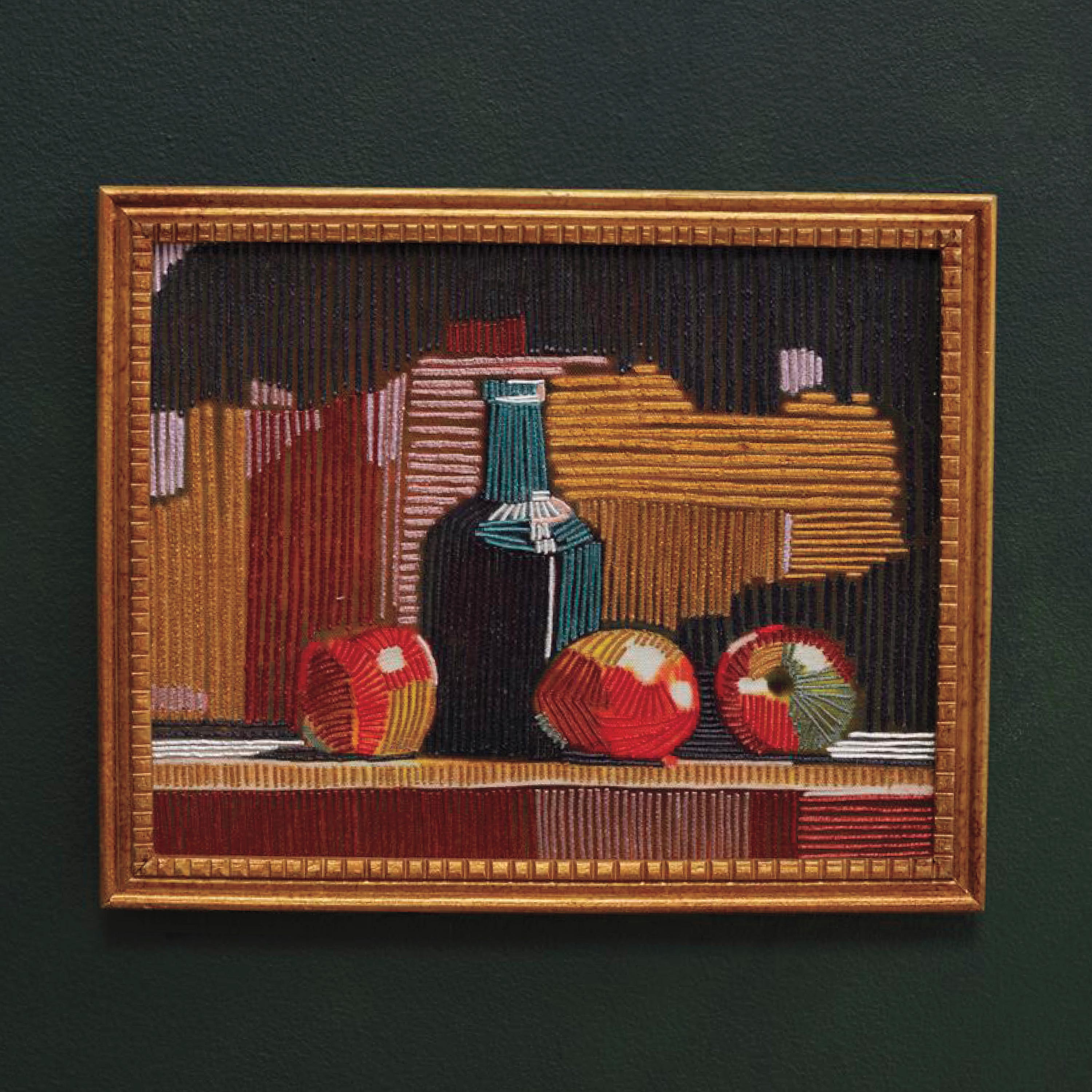 Embroidered Still Life Wall Art