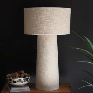 Bouclé Fabric Table Lamp