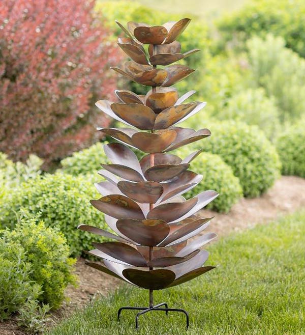 Image of Mega Metal Pinecone Garden Stake