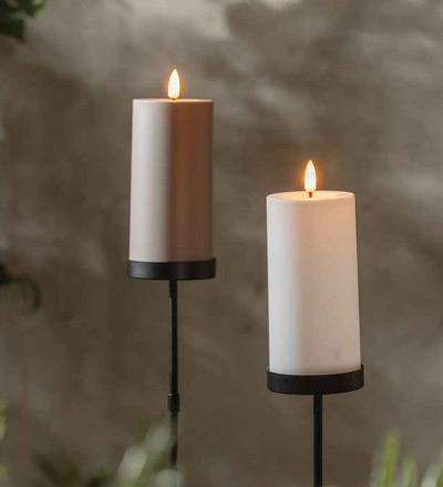 Image of Solar Pillar Candle with Stake
