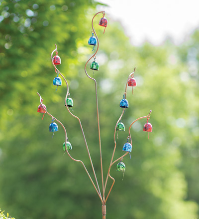 Image of Multicolor Bells Garden Stake