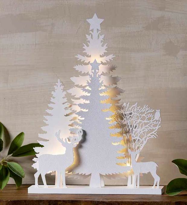 Wooden LED Forest Scene