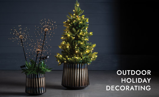 Image of Indoor Outdoor Stake Tree and Polestar Stakes - OUTDOOR HOLIDAY DECORATIONS