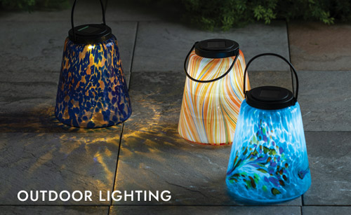 Image of Murano Hanging Solar Lantern. OUTDOOR LIGHTING