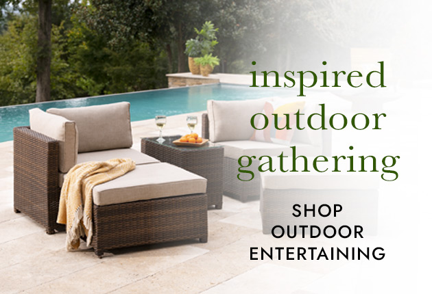 Image of Outdoor Convertible 5-Piece Modular Lounge Set - inspired outdoor gathers SHOP OUTDOOR ENTERTAINING