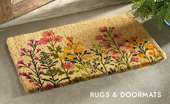 Image of Spring Garden Coir Door Mat. R*UGS + DOORMATS