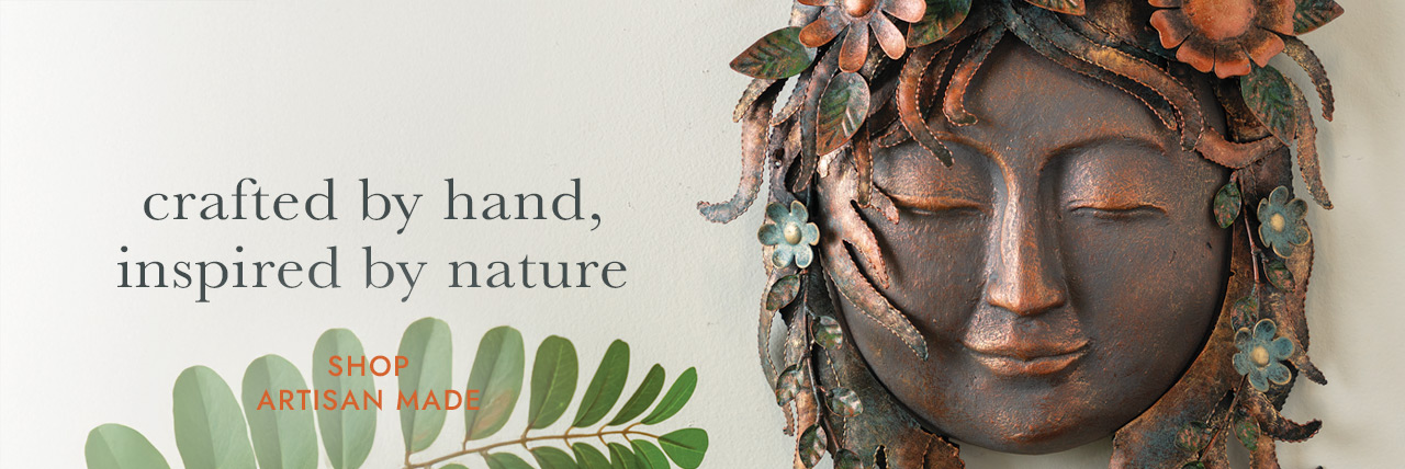 image of Woman Face with Flowers Wall Decor. crafted by hand, inspired by nature. SHOP ARTISAN MADE