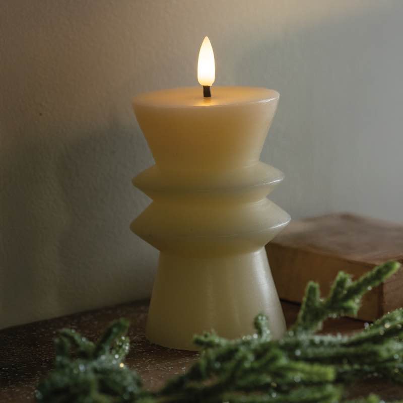 LED Wax Candle with Realistic Wick