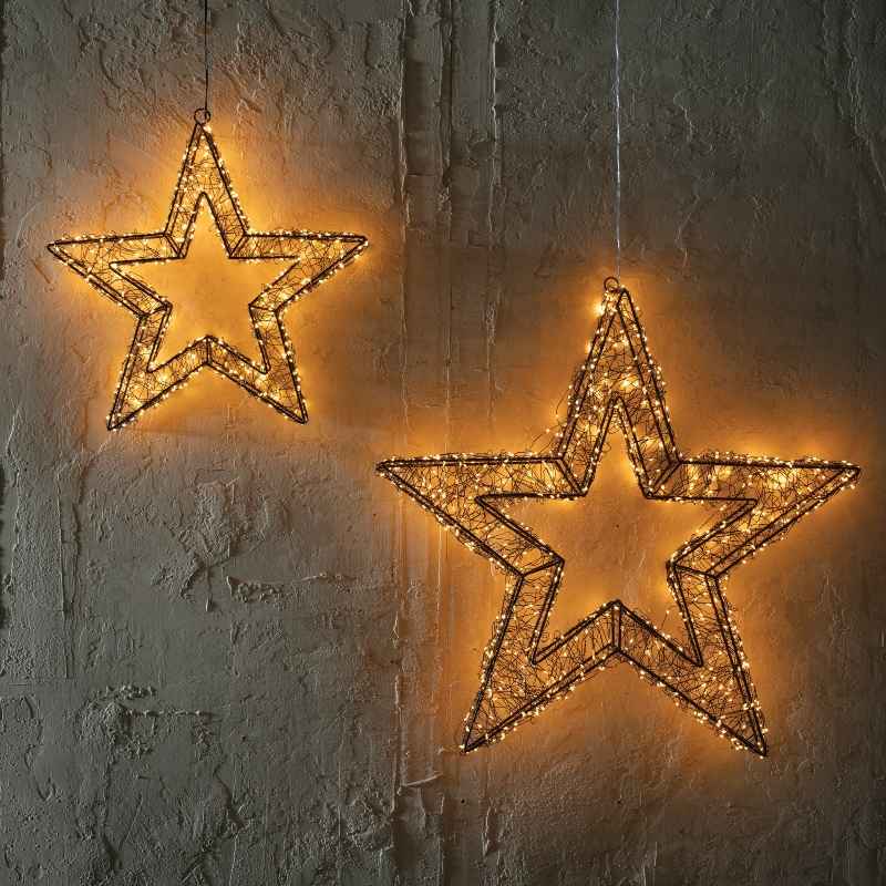 Micro LED Black Metal Star