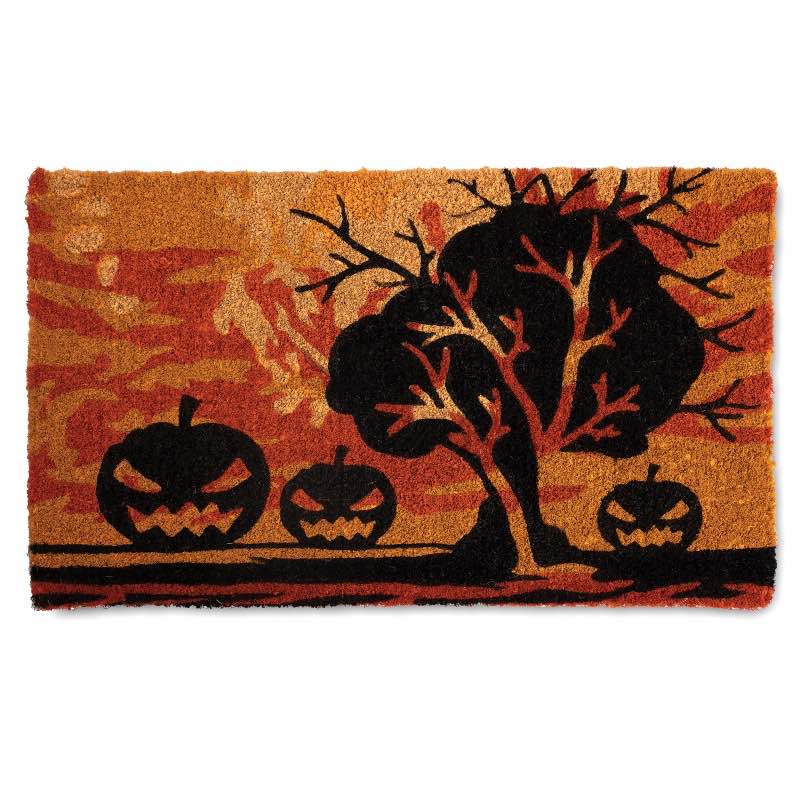 Jack-O-Lantern Trio Coir Mat