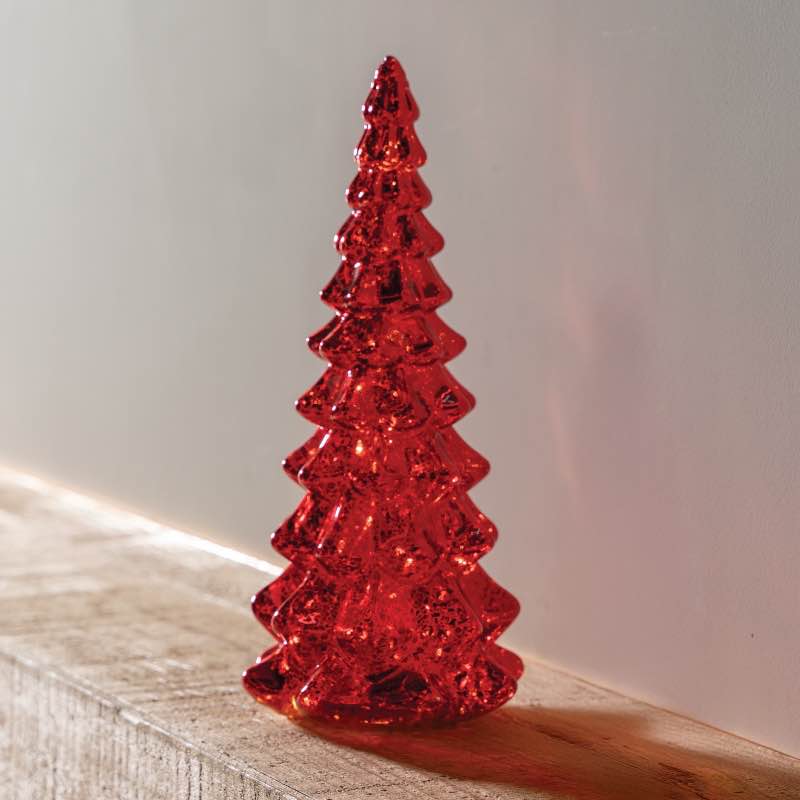 Micro LED Red Glass Tree