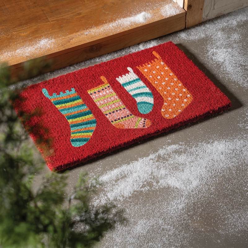 Christmas Stockings Coir Mat, 30