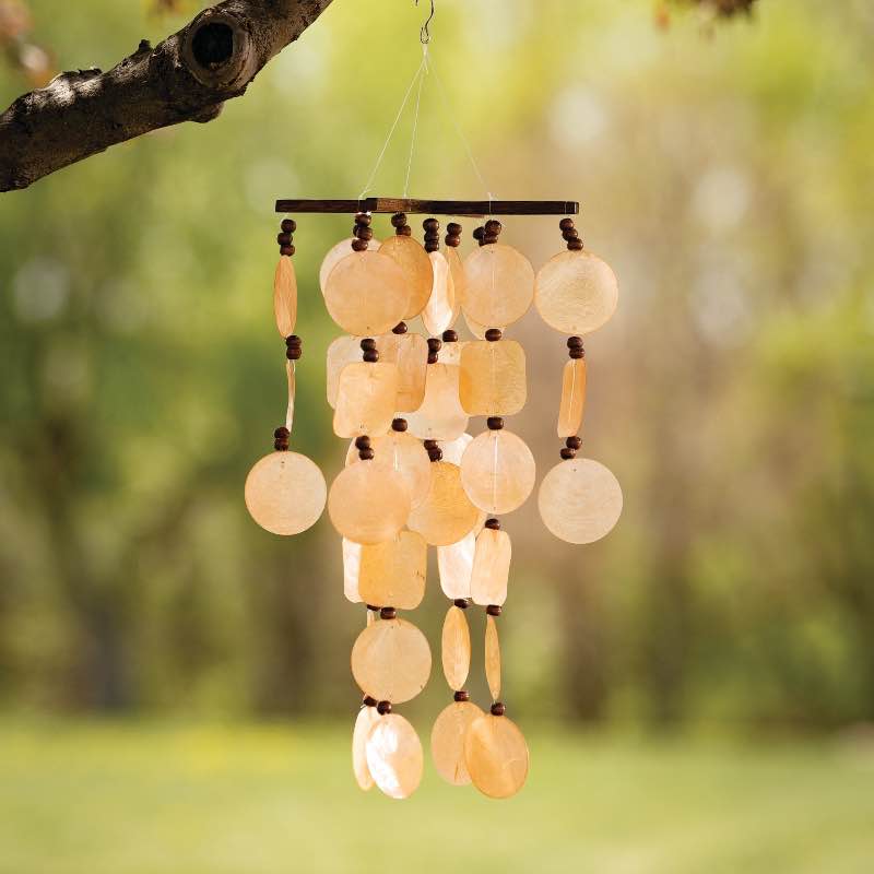 Summer Marigold Capiz Windchime