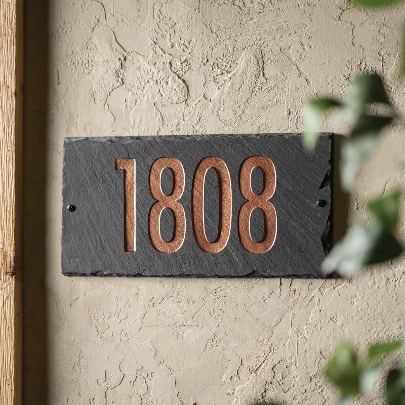 Lennon 1-Line Personalized Address Sign