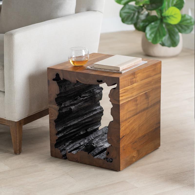 Kanha Teak Wood Stool