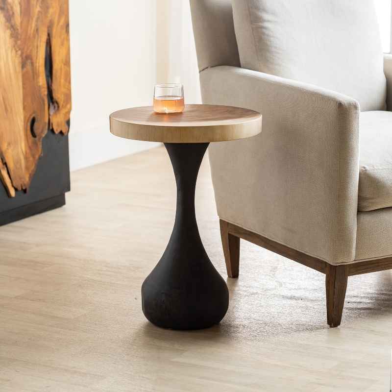 Serang Suar Wood Side Table