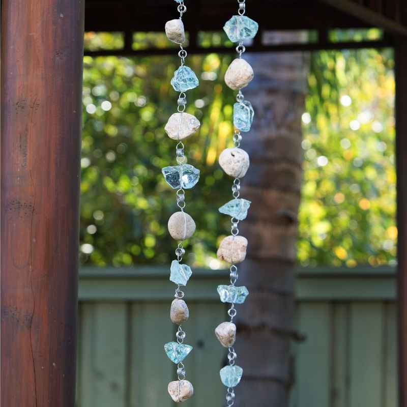 Rocky Stone and Glass Garland