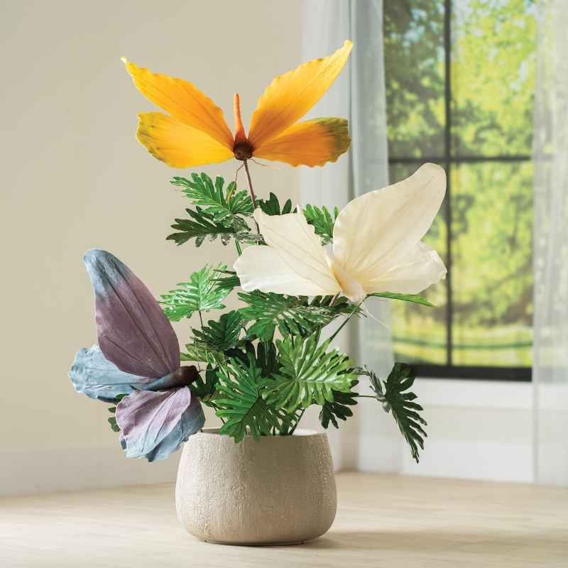 Set of 3 Botanical Butterflies