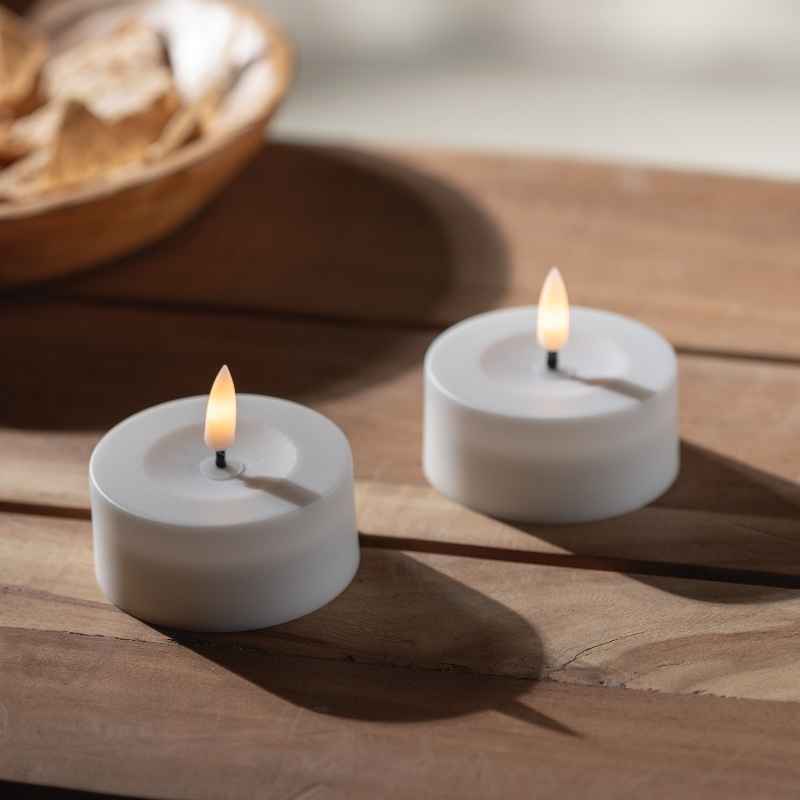 Set of 2 Solar Tealight Candles