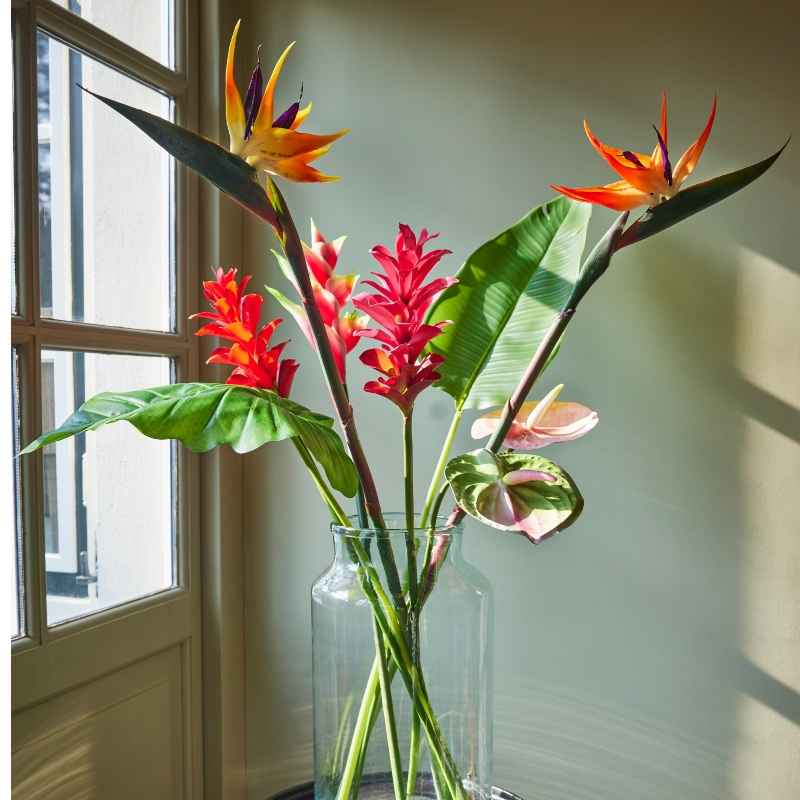 Set of 2 Bird of Paradise Artificial Blooms
