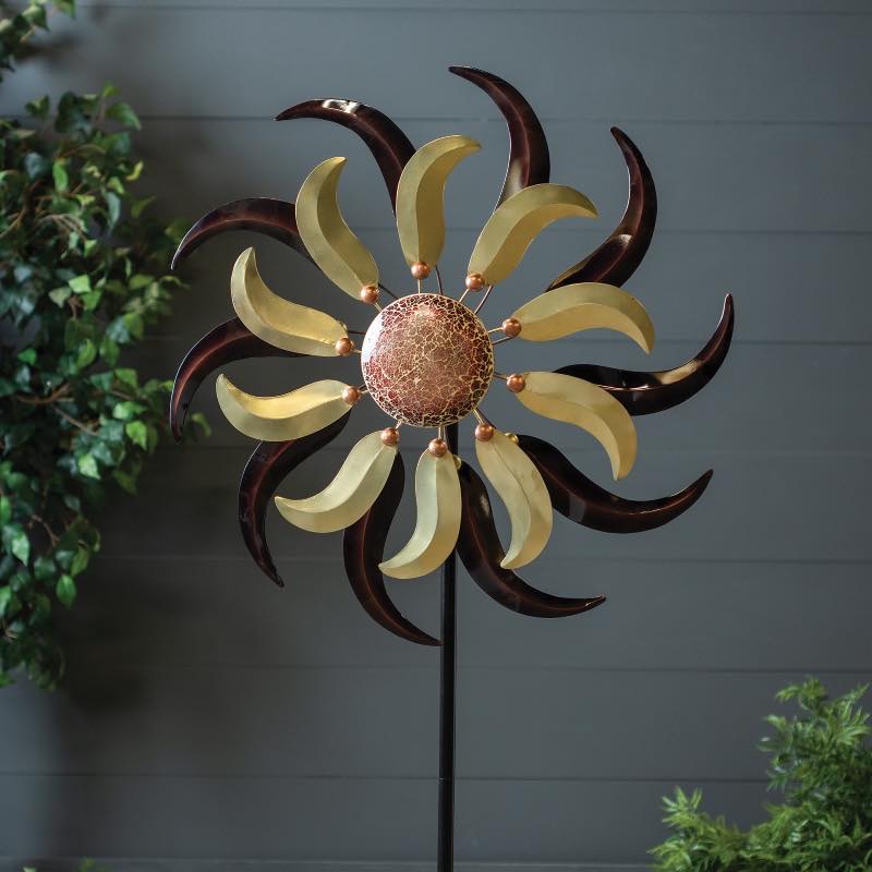 Burgundy Mosaic Wind Spinner