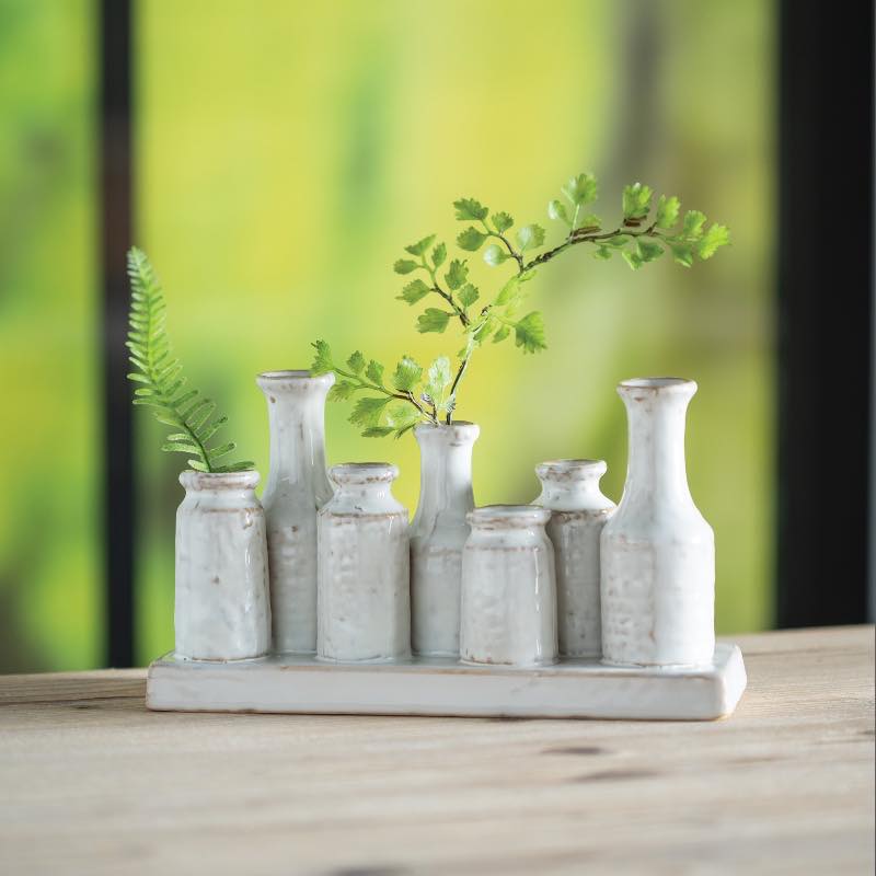 Quinn Vase Cluster - Set of 7 Ceramic Vases