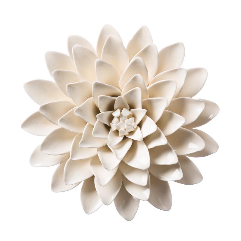 Blush Collection Ceramic Wall Flowers, Set of 3
