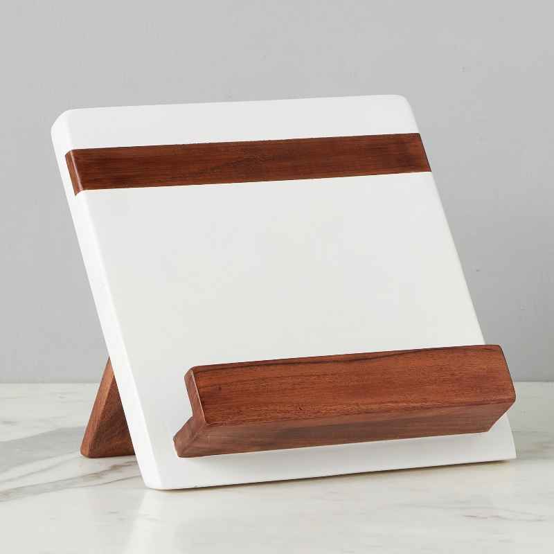 White Modern Tablet/Cookbook Holder