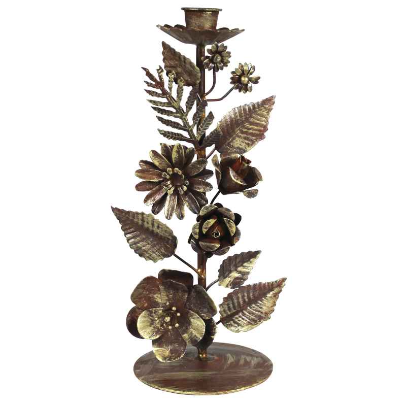 Barranca Floral Taper Candle Holder