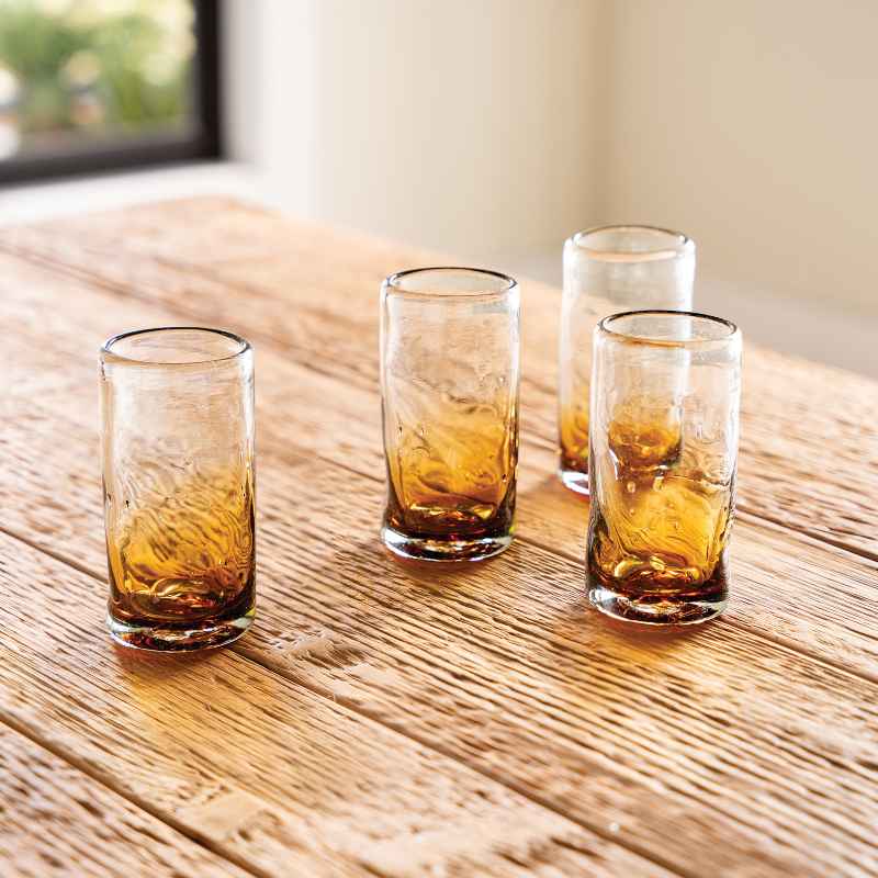 Casa del Sol Recycled Glass Tumbler, Set of 4