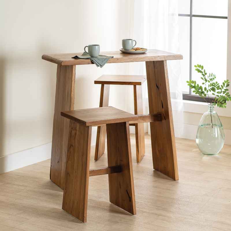 3-Piece Solid Teakwood Bar Set