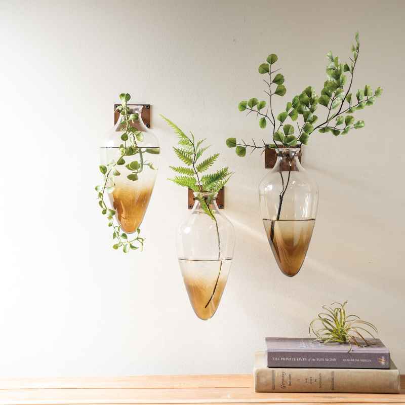 Set of 3 Small Teardrop Envision Wall Vases