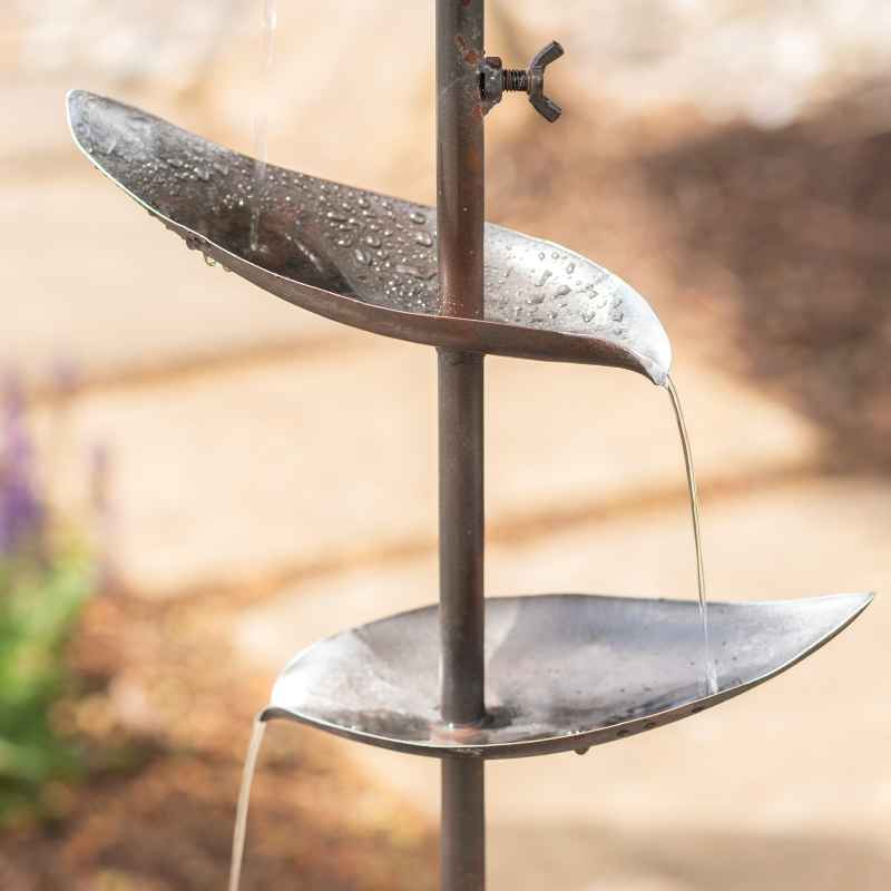 Metal Tiered Cascading Leaf Fountain