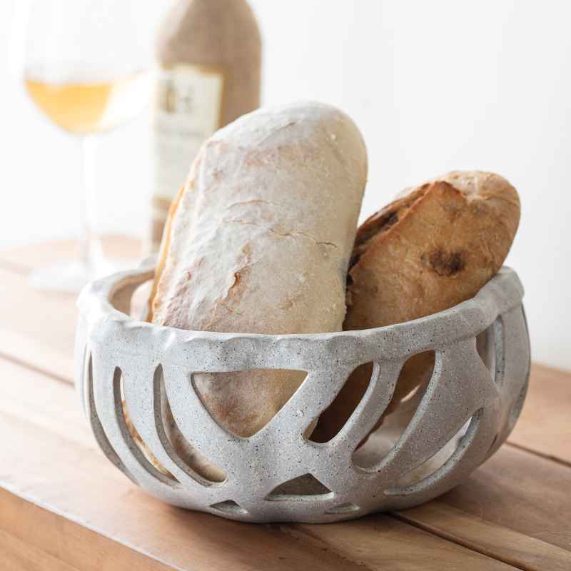 Stoneware Bread Basket