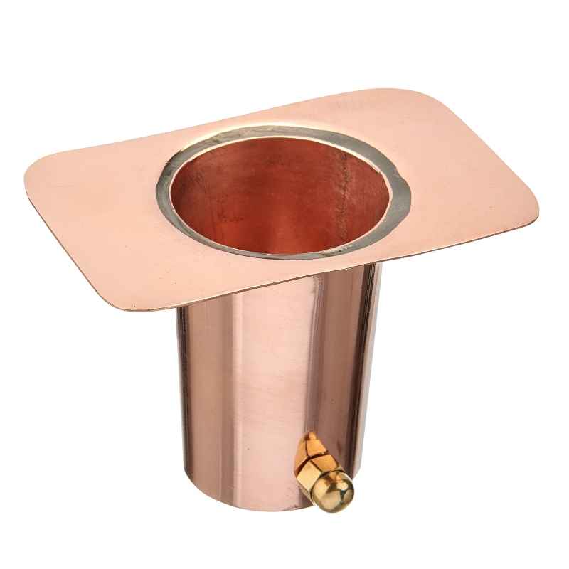 Copper Rain Chain Funnel Adapter