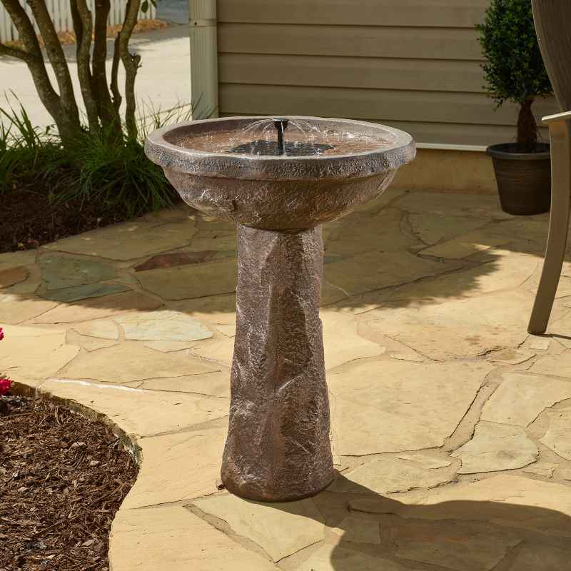 Bedrock IntelliSOLAR Birdbath with Remote