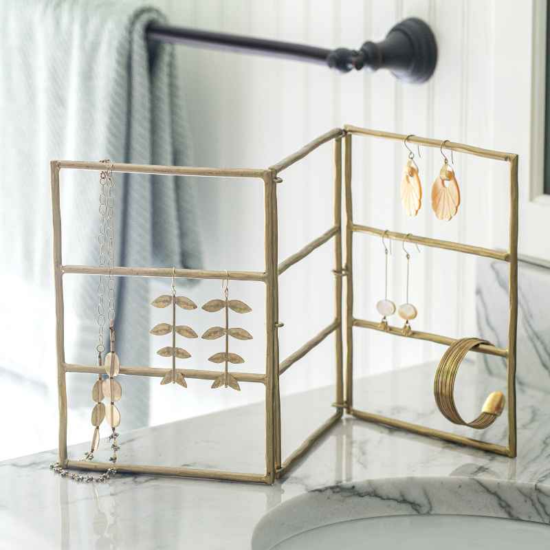 Maddox Forged Iron Jewelry Hinged Display