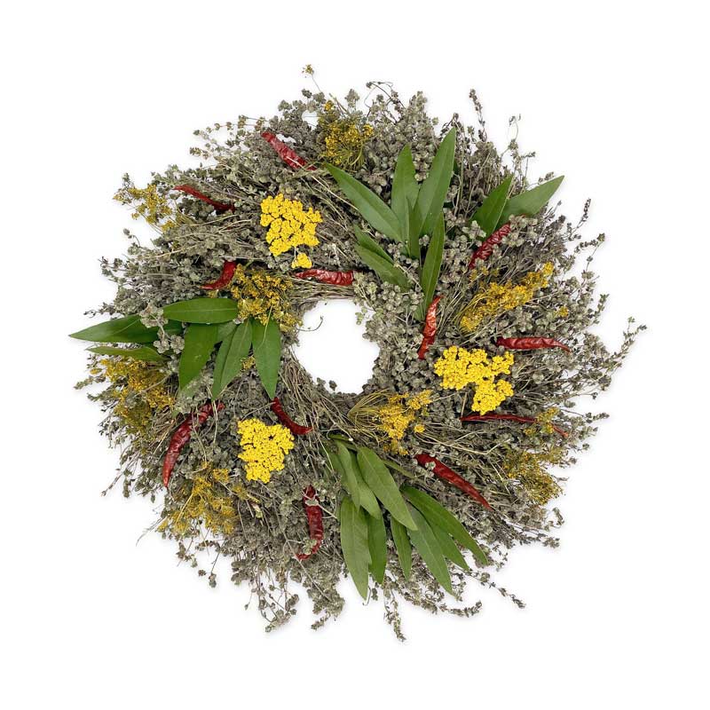 Organic Culinary Herb Wreath without Hanger