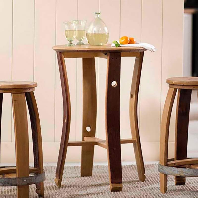 Barrel Stave Cafe Table