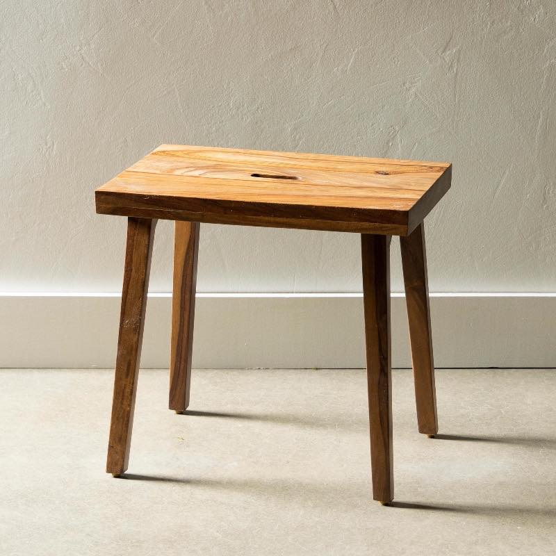 Set-Me-Down-Anywhere Sheesham Wood Stool