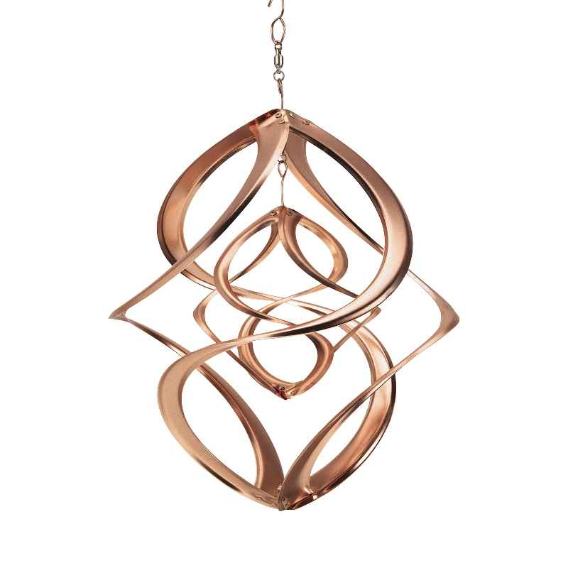 Copper Hanging Double Wind Spinner